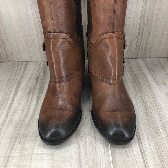 Arturo Chiang Riding Boots Women's 6 Bevin Brown Leather Tall Knee High - Picture 6 of 11